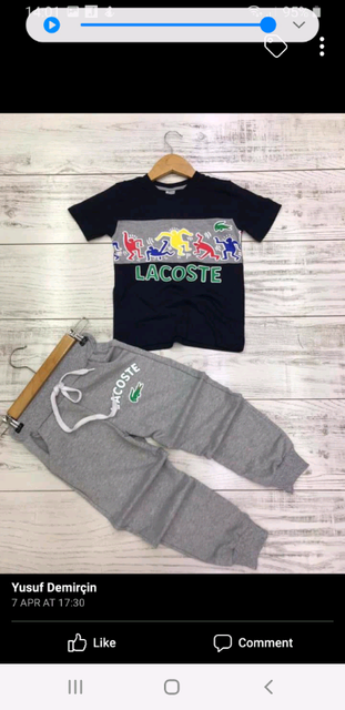boys lacoste bottoms